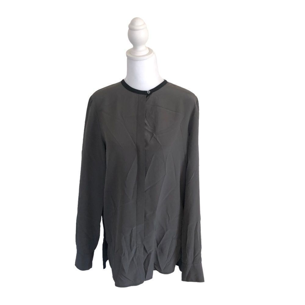 Vince Gray and Black Tunic Top